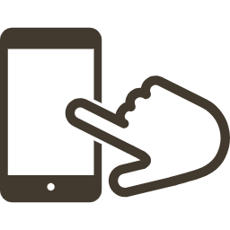 フリックのハンド付きのスマホアイコン素材 (8)